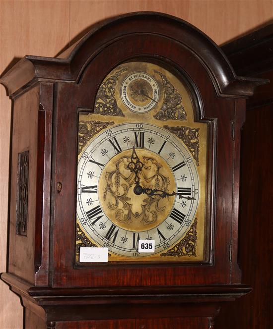 A mahogany chiming longcase clock, H.204